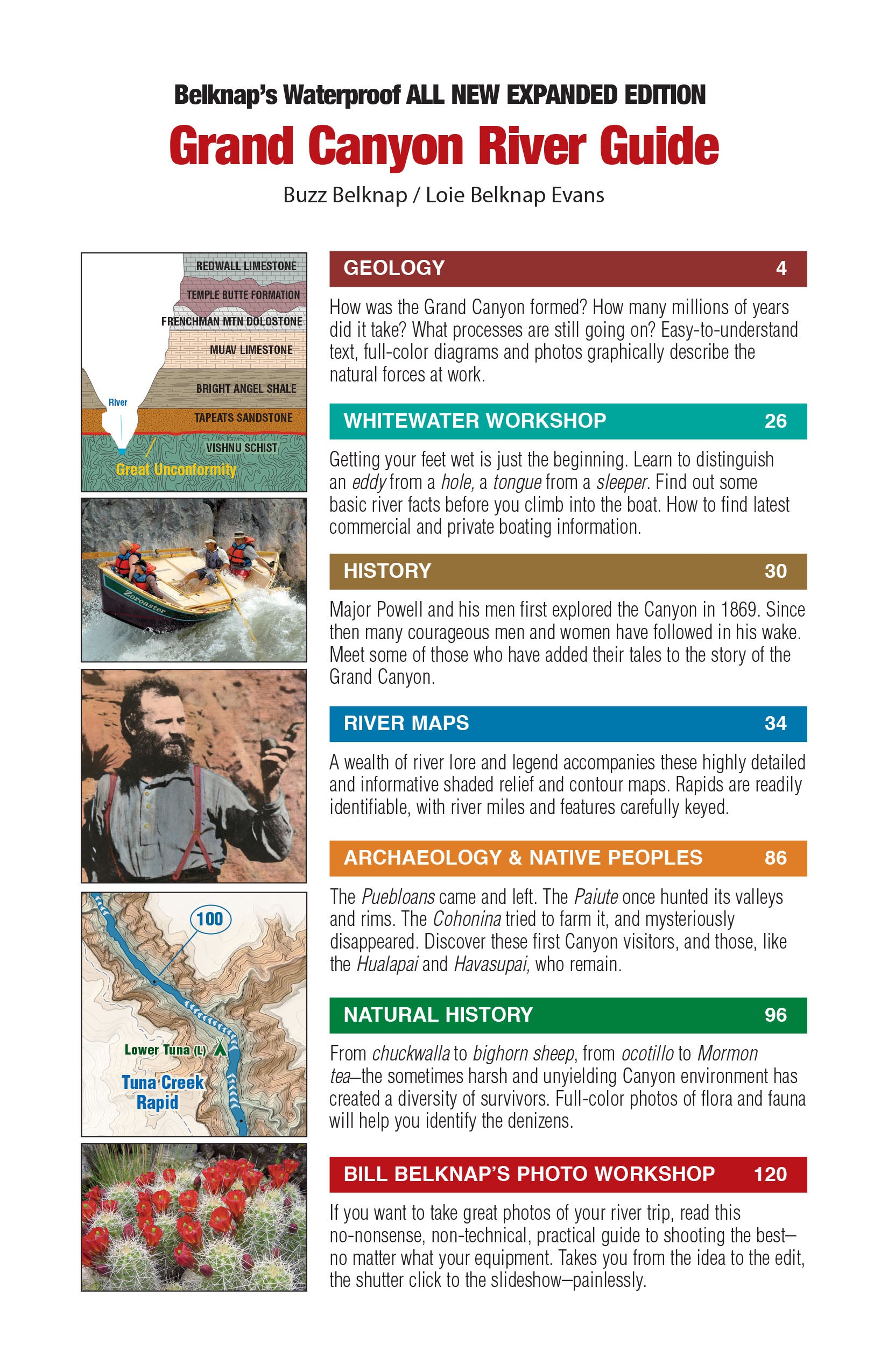 Grand Canyon River Guide Table of contents